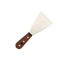 Espátula paralela pequeña espátula masilla cuchillo mango de madera (3  pulgadas de ancho)