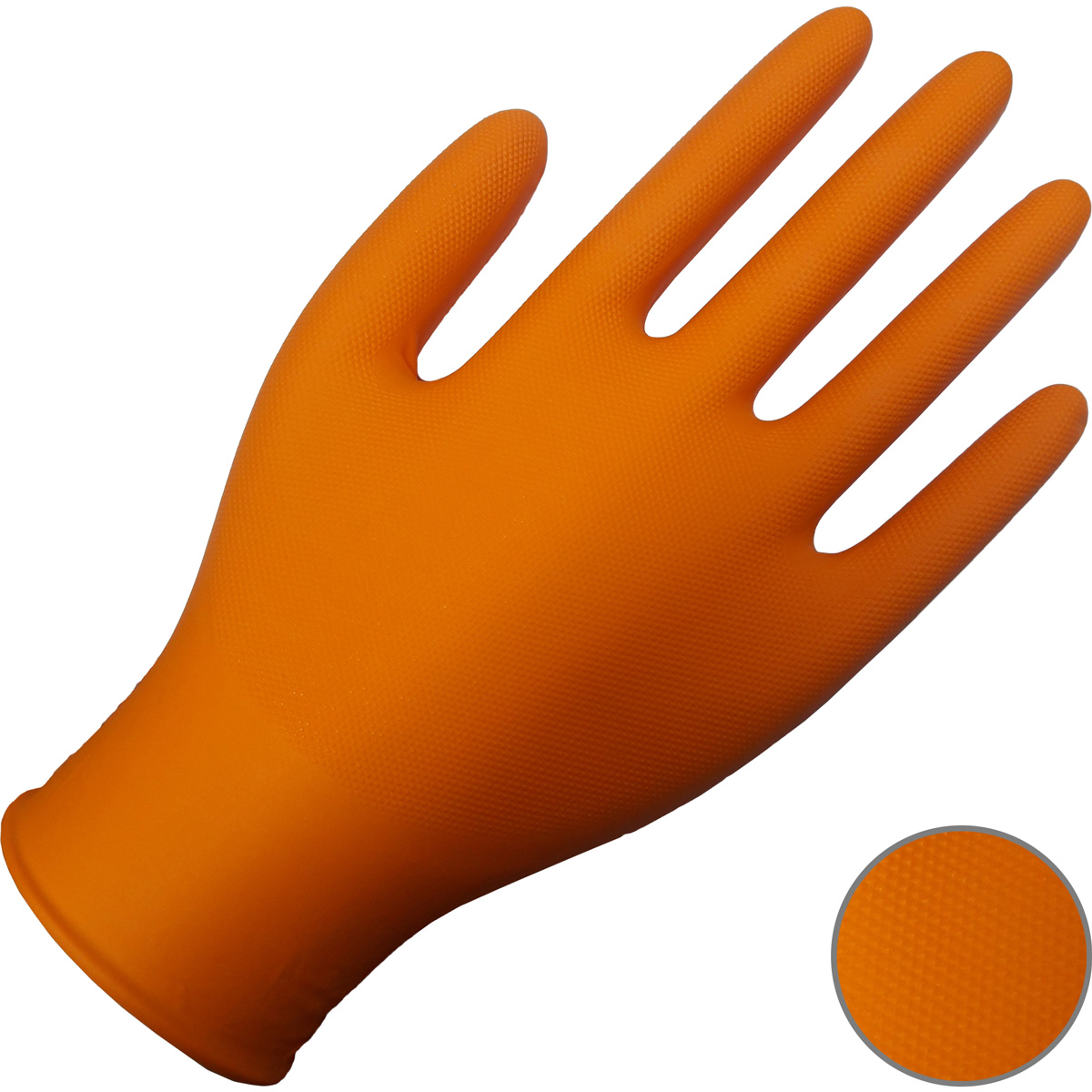 Nitrile Orange Gloves MAX GRIP - Rodapin